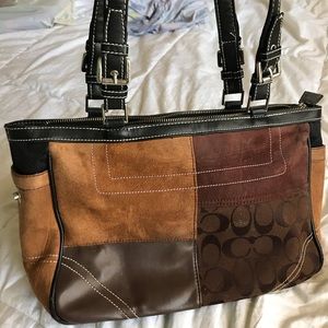 Multi Leather Coach Purse